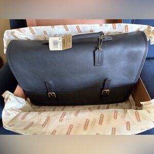 Coach Wall Street Briefcase Leather Messenger Bag